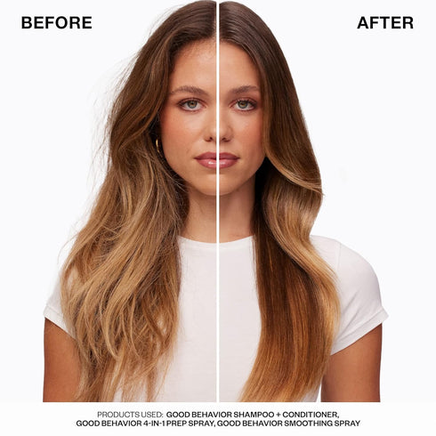 IGK GOOD BEHAVIOR 4-in-1 Prep Spray | Leave In, Detangle, Heat Protectant | Vegan & Cruelty Free