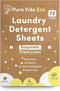 Laundry Detergent Sheets - 36 Sheets (up to 72 Loads), Fresh Linen Scent, Eco-Friendly
