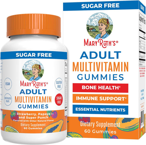 MaryRuth Organics Multivitamin for Women and Men | Sugar Free | Adult