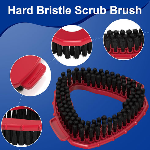 Spin Mop Replacement Head Scrub Brush - for Ocedar EasyWring 1 Tank System, Triangle Scrubber Mop Head for Shower Floor