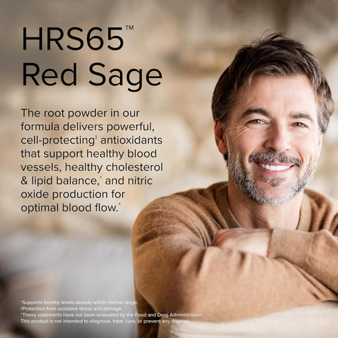 Terry Naturally Red Sage Plus | Nitric Oxide Production for Healthy Blood Flow & Circulation