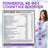 40-in-1 Brain Booster Supplements, Natural Nootropic Brain Support with DMAE, Bacopa Monnieri, 120 V Capsules