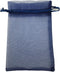 100PCS 3x4 Inches Organza Drawstring Pouches Jewelry Party Wedding Favor Gift Bags, Navy Blue