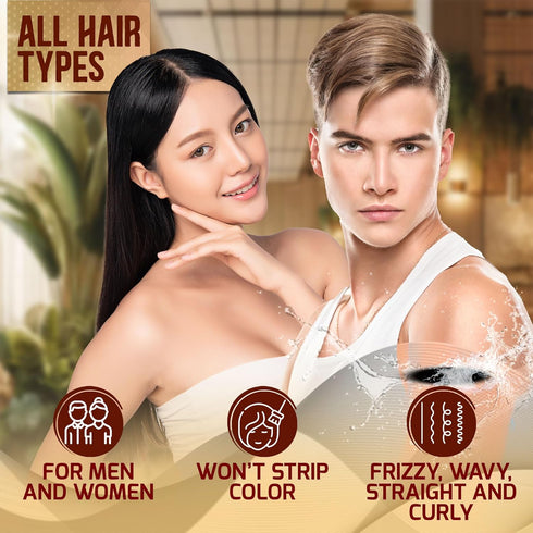 Moroccan Argan Oil Heat Protectant Spray for Hair - Leave In Thermal Guard Against Damage, Hydrating Anti Frizz