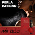 MIRADA Perla Passion Women's Eau de Parfum (EDP), 3.4 FL. Oz (100ml) with Notes of Pear & Jasmine