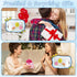 WECOOL Makeup Bag - Cute Smiley Face & Heart Pattern Preppy Patch Makeup Bag, Portable Large Capacity Cosmetic Bag for