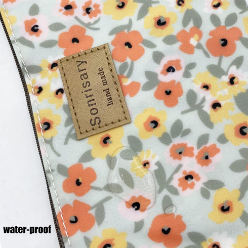 Floral Print Makeup Cosmetic Bag Carry Case, 14 Patterns