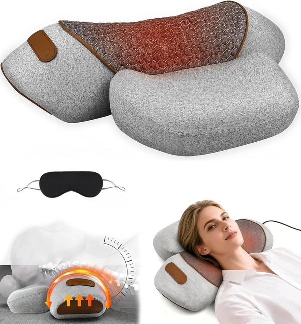 VANJUNBILL Neck Massager Pillow, 3-in-1 Neck Pillow, Massage Neck Hump for Shoulder Relief,Relieves