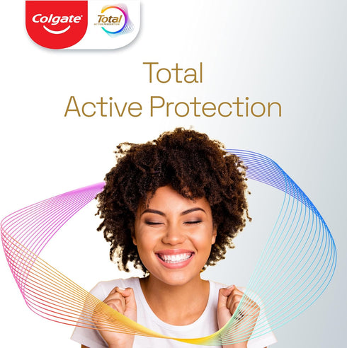 Pack Gumline 2 Pack Colgate Total Active Prevention Foaming Clean Medium Toothbrushes, Medium Bristle Toothbrush