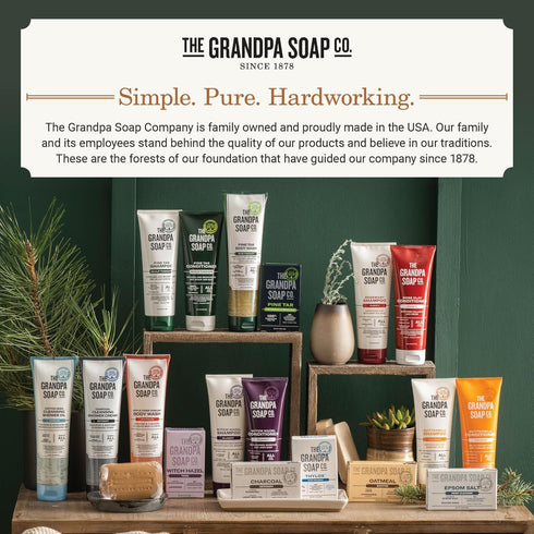 The Grandpa Soap Company Pine Tar Shampoo, 8 Fl Oz, Vegan, Moisturizes Dry Scalp