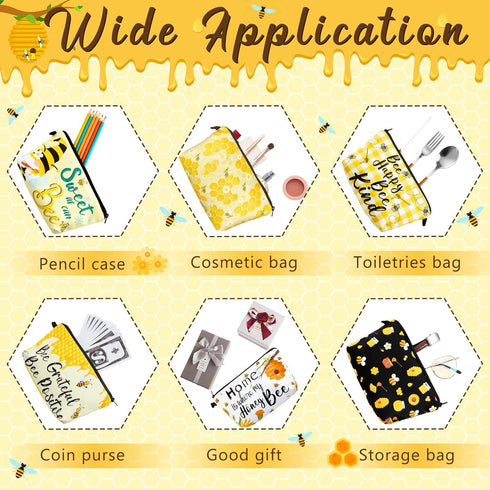 Reginary 6 Pcs Makeup Bags - Waterproof Multifunction Travel Cosmetic Pouch with Zipper for Women