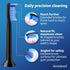 Replacement Heads for Philips Sonicare - Medium Toothbrush Head, Replaces HX6015/03 SimplyClean - Black - HX6018b