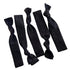 Kenz Laurenz Black Hair Ties, 20 Pack, No Crease Ouchless Elastic Ponytail Holders