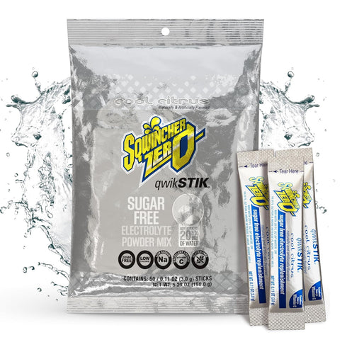 Sqwincher Zero Qwik Stik, Cool Citrus, Sugar Free, Low Calorie, Low Sodium
