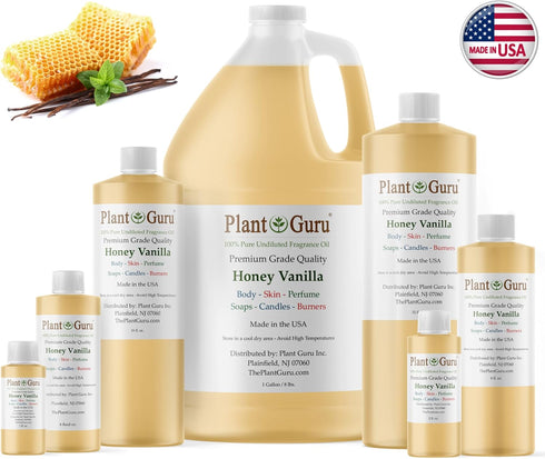 Honey Vanilla Fragrance Oil 4 fl. oz. for DIY Soap Making, Candles, Bath Bombs, and Aromatherapy Diffusers