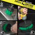 Kitchen Cleaning Supplies Set - Tile Electric Spin Scrubber - Stainless Steel Cleaner for Stove, Sink, and Oven - Household Cleaning Tools - Green Medium Stiffness Nylon Brush - Cast Iron Scrubber by Drillbrush