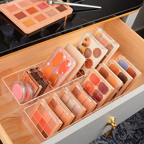 JessLab Acrylic Organizer - 8 Cube Sections Makeup Organizer for Drawer, Vanity, Countertop, Bathroom, Kitchen Storage