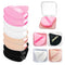 8 Pieces Triangle Makeup Puff with 4 Travel Cases, Reusable Velour Cosmetic Foundation Blender Sponge for Loose Powder
