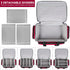 Jaffzora Medical Bag, Medical Equipment Case Empty, Large Home Health Nurse Bag with Shoulder Strap, Medication First