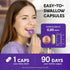 Natural Saffron Supplements, Pure Saffron Extract 88.5 mg, 90 Powder Capsules for Mood & Energy Support