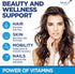 Hair Vitamins Natural Gummies - Biotin Multivitamin for Hair, Skin & Nails with Collagen & Keratin, Anti Aging Collagen
