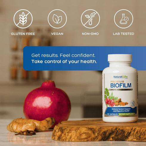 Immune Natural Cure Labs Biofilm Complex Premium Botanicals & Herbs | Digestive & Wellness Support | Vegan, Non-GMO