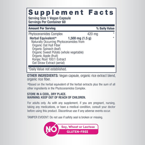 NeoCell 60 Phytoceramide Complex Supplement | Capsules | Advanced Formula | Vegan Plant Derived Ceramides