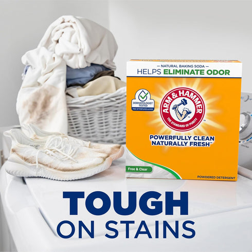 HAMMER 100 ARM & Powder Laundry Detergent, Free of Perfume and Dyes, Loads