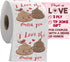 Romantic Toilet Paper Roll by Gagster - 3 Ply Funny Novelty Gag TP - 200 Sheets for Birthday, Valentine's Day Gift