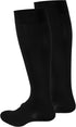 NuVein Medical Compression Stockings, 20-30 mmHg Support for Women & Men, Knee Length, Closed Toe, Large Black
