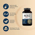 NAC Supplement 1200mg with Quercetin | 240 Capsules, Double Strength - Support for Immune, Liver, & Lung Health