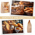 Sinload 50 Packaging 14 8.3 3.5'' Pcs Sourdough Paper Bread Bags for Homemade Large Loaf With Clear Window for Storage
