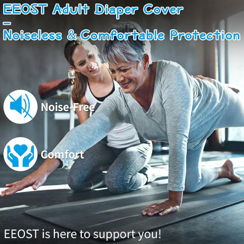Leakproof Adult Diaper Cover - Reusable Waterproof Pants for Comfortable Protection