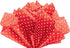 Flexicore Packaging Red Polka Dot Print Gift Wrap Tissue Paper - Size: 15 Inch X 20 Inch, Count: 10 Sheets