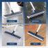 BOOMJOY Floor Scrub Brush with 57" Long Handle, 12" Wide Brush Head for Cleaning Bathroom, Kitchen, Tile