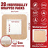 Pack 20 3 3 Inches FRESINIDER Silicone Foam Dressing with Adhesive Border Wound Dressing Bandage Silicone Foam Pad of x