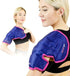 Magic Gel Ice Pack, Reusable Flexible Hot or Cold Therapy Compression Wrap for Rotator Cuff Injuries