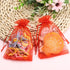 acDesign Jewelry Bags Drawstring - 200Pcs Organza Bags 4"x6" for Wedding Favor Bags, Candy Jewelry Makeup Pouches, Red