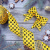 12 Yards Bumble Bee Wired Edge Ribbon, Yellow Craft Ribbons for Floral Hanging Ornaments, Home Decoration