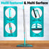 Magic Broom Squeegee Pet Hair Remover, Rotatable Extendable Silicone Broom for All-Surfaces with 60" Handle