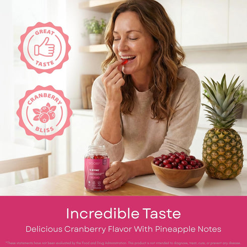 Gummies Immune, 60 Gummies SOON+ Feminine Balance for Women, V-Sync Pineapple Probiotics for pH Balance Support *