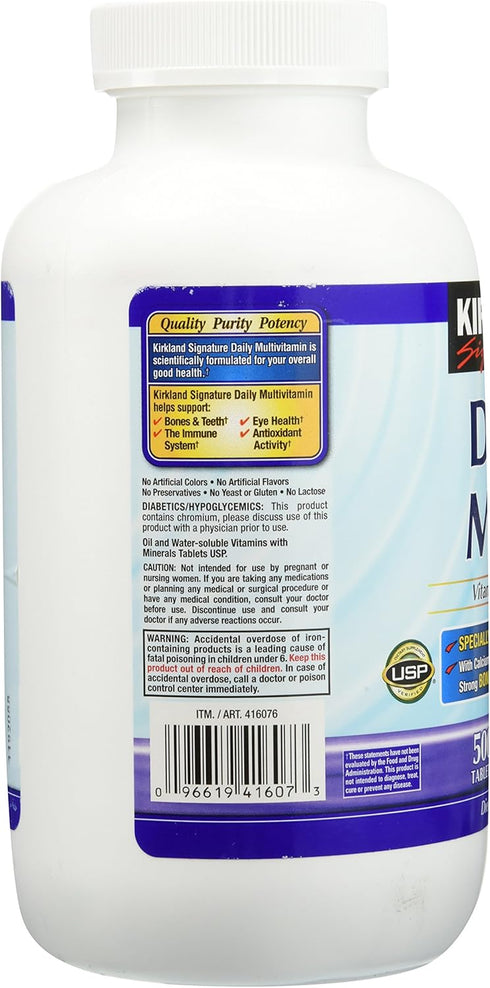 Kirkland Signature Daily Multi - 500 Tablets (2 Pack)