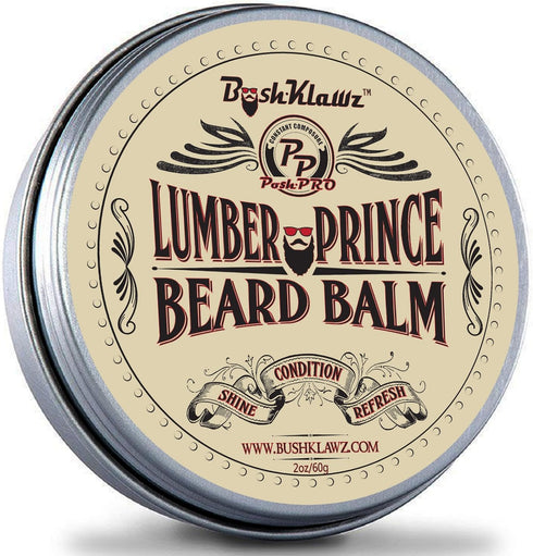 Lumber Prince Beard Balm Leave-in Conditioner, Premium Woodsy Musk Scent, 2 oz, Best Gift for Fathers