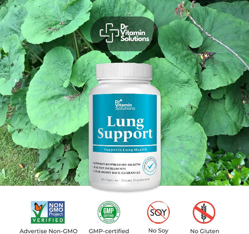 Lung Revive: Advanced Respiratory Support with Butterbur, Quercetin, & Vitamin C, Enhanced Breathing & Lung Detox