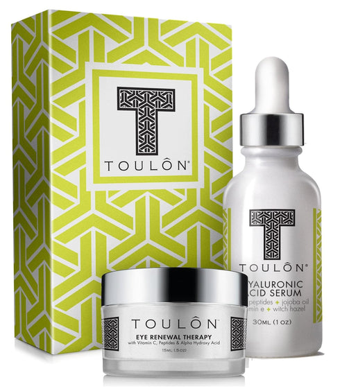 Hyaluronic Acid Anti Aging Skin Care Kits; Women Beauty Set with Serum and Eye Cream