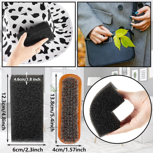 5 Pieces Felt Hat Cleaning Sponge Set, Felt Hat Brush and Cleaner for Cowboy and Baseball Hats
