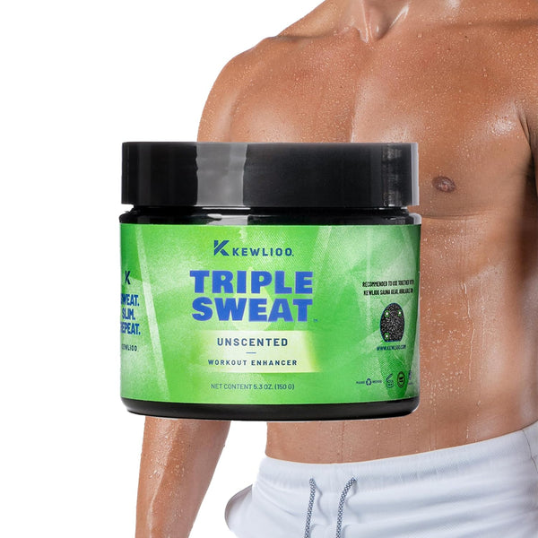 Kewlioo Triple Sweat Enhancing Cream for Workouts, Hot Sweat Cream for Arms, Belly, & Waist, Pre-Workout Slimming Gel