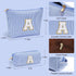 Initial Makeup Bag - Travel Cosmetic Bag, Cute Personalized Engagement Bridesmaid Gifts for Women