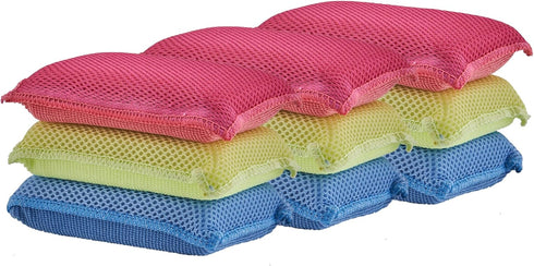 Microfiber Sponge, 9-Pack for Versatile Cleaning