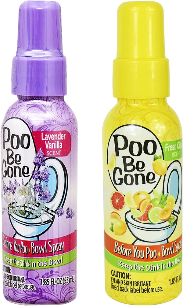 Set of 2 Stinky Bowl Spray 1.85oz - Before You Go Toilet Bathroom Deodorizer with Fresh Citrus and Lavender Scents